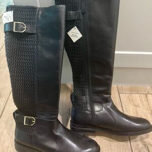 Cole Haan Women's Black Over the Knee Boots